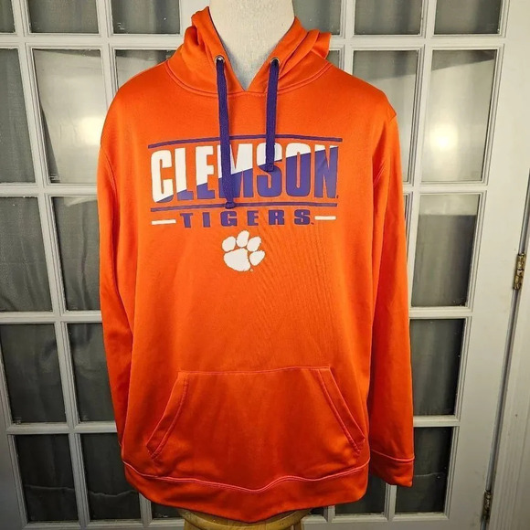 Stadium Athletics Mens Orange Clemson Tigers Hoodie XXL - Picture 1 of 5